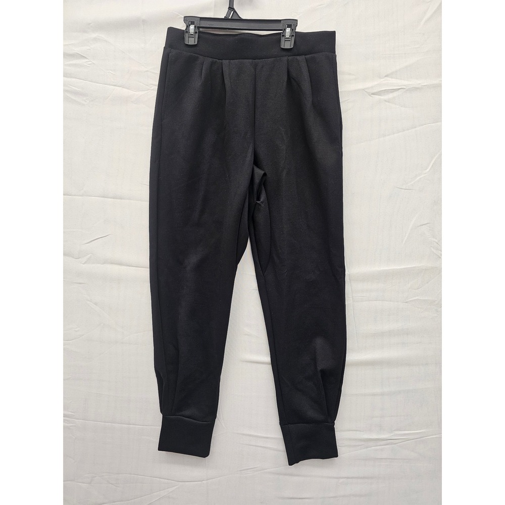 A New Day Womens Relaxed Joggers Black Pockets Elastic Waist Size Medium NEW